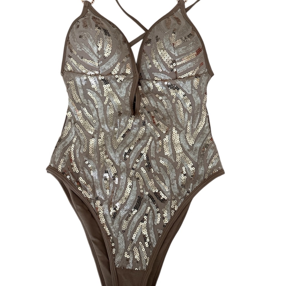 Sequin Embellished Bodysuit